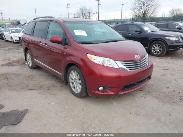 toyota sienna 2017 5tddz3dc5hs185460