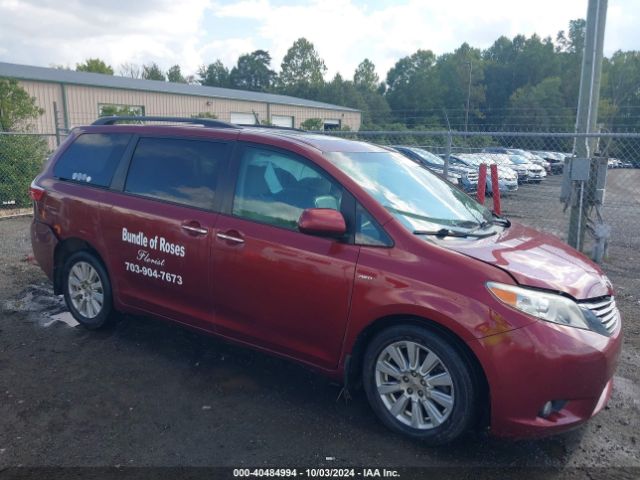 toyota sienna 2017 5tddz3dc6hs166853