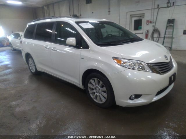 toyota sienna 2017 5tddz3dc7hs177067