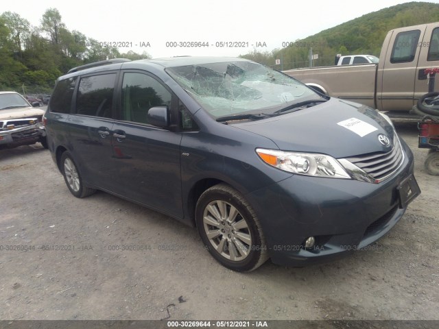 toyota sienna 2017 5tddz3dc8hs177076