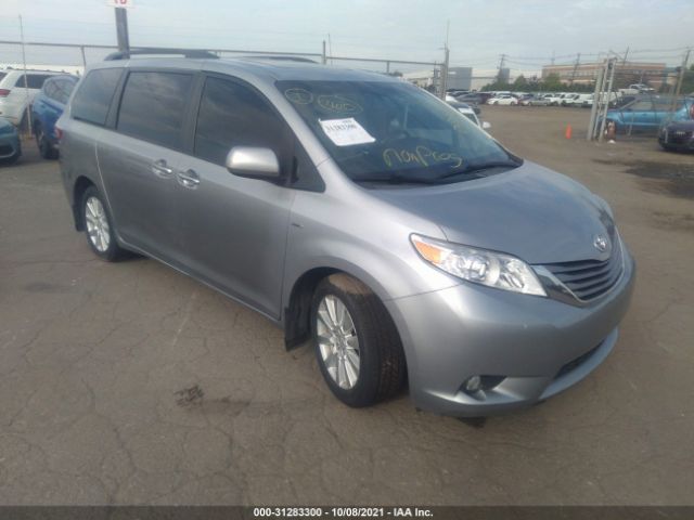 toyota sienna 2017 5tddz3dc9hs149710