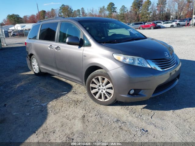 toyota sienna 2017 5tddz3dcxhs171327