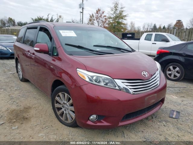 toyota sienna 2017 5tddz3dcxhs183400