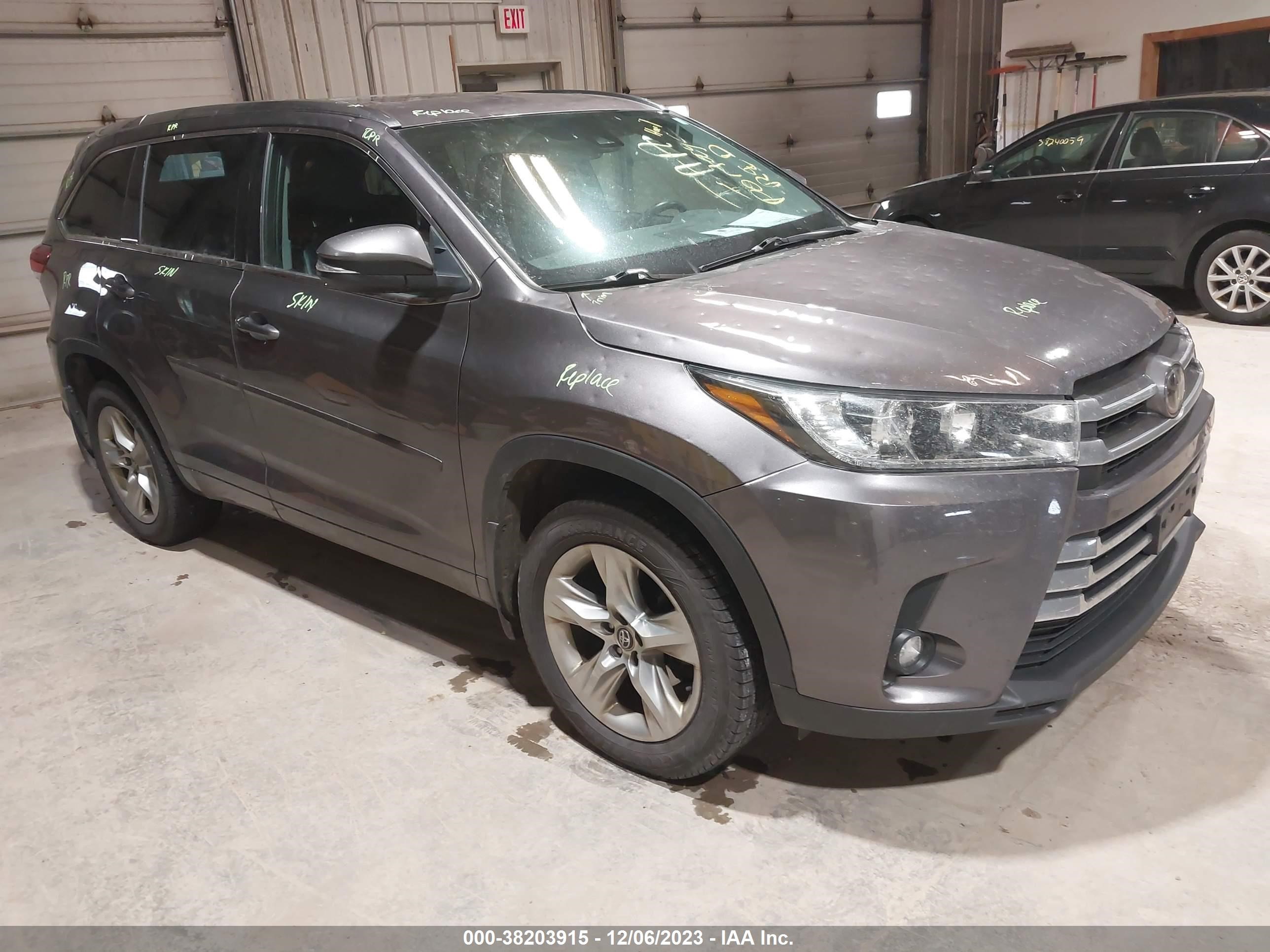 toyota highlander 2019 5tddzrfh1ks953874