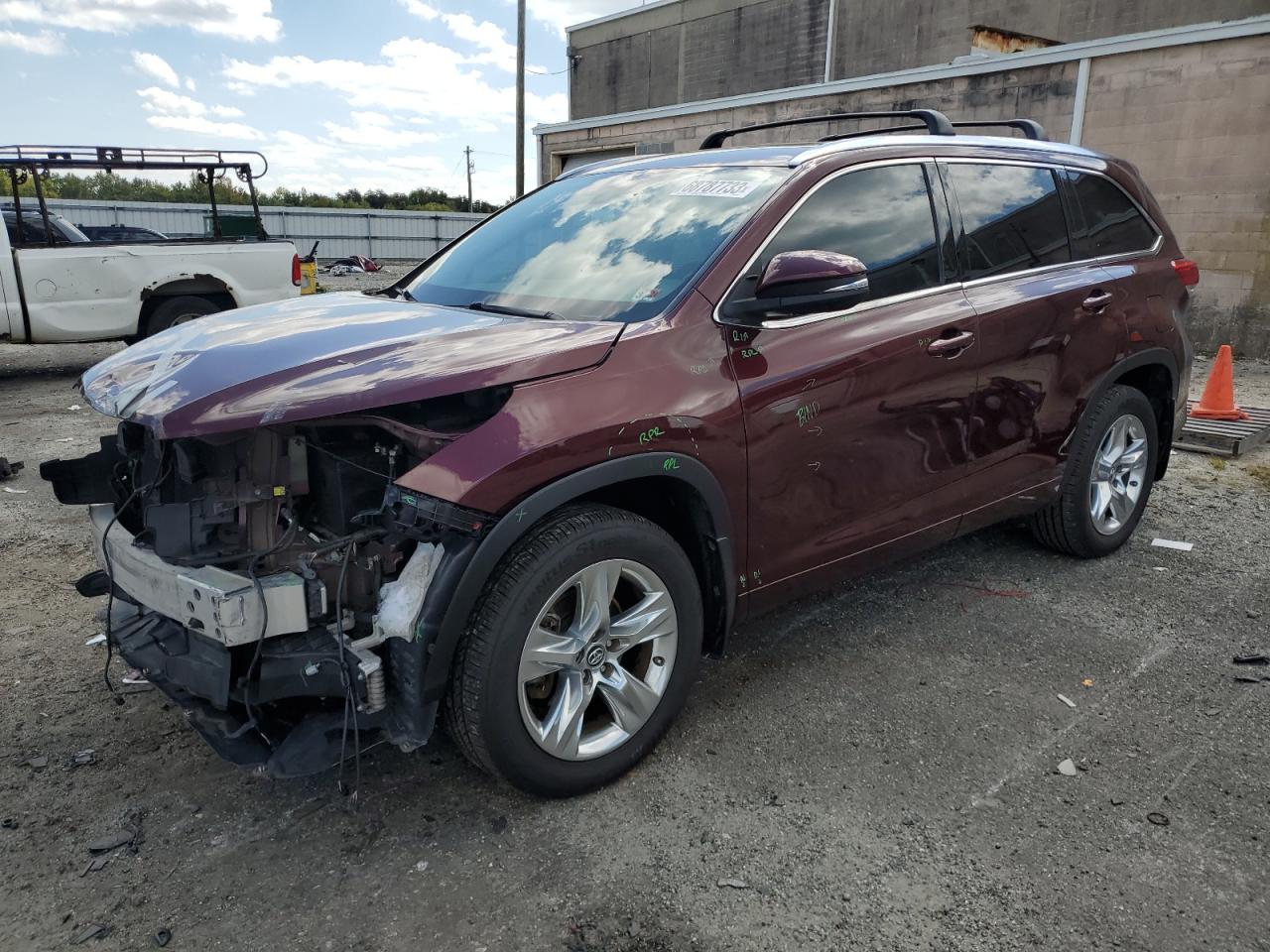 toyota highlander 2017 5tddzrfh2hs375633