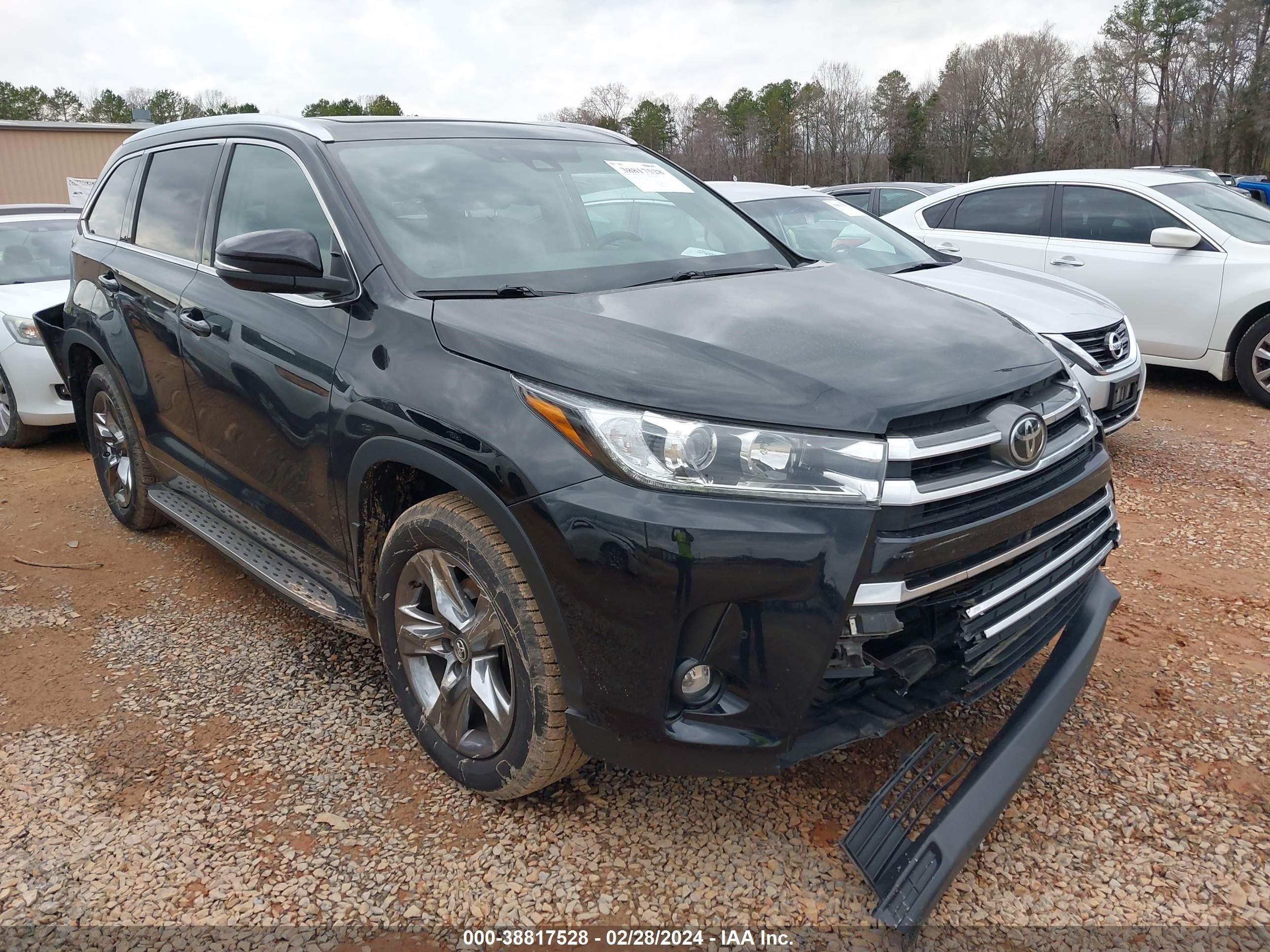 toyota highlander 2019 5tddzrfh3ks727853