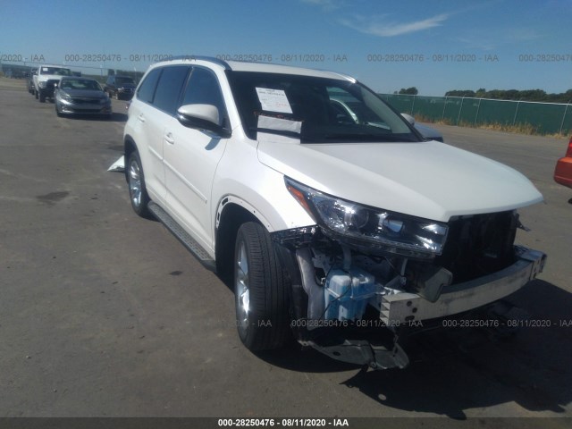 toyota highlander 2017 5tddzrfh4hs437520