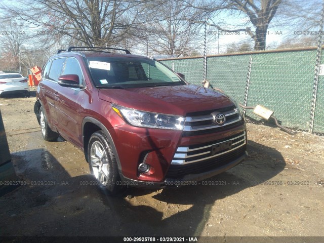 toyota highlander 2019 5tddzrfh6ks705054