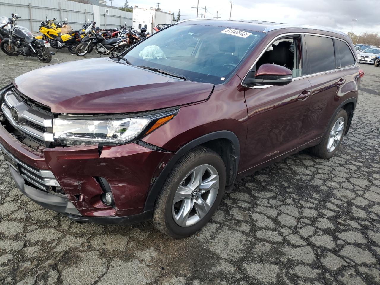 toyota highlander 2019 5tddzrfh9ks952441