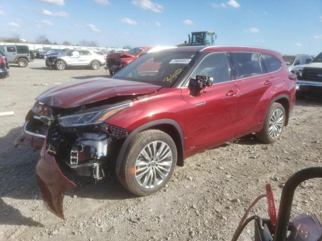 toyota highlander hybrid 2021 5tdebrch8ms036236