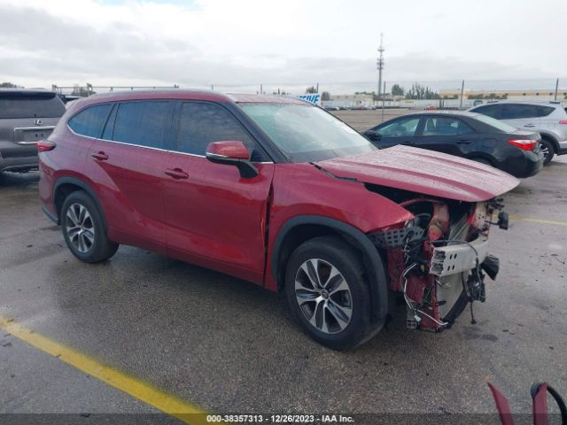 toyota highlander 2022 5tdgarah7ns510368