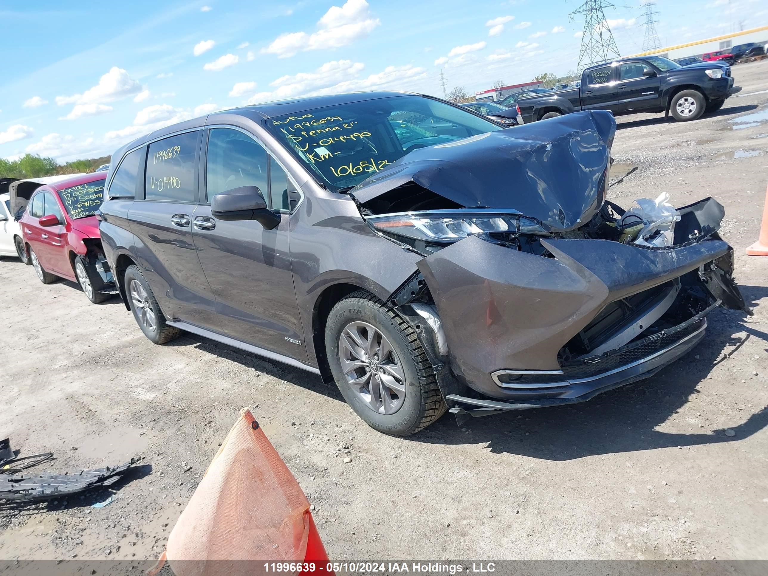 toyota sienna 2021 5tdgskfc0ms014490