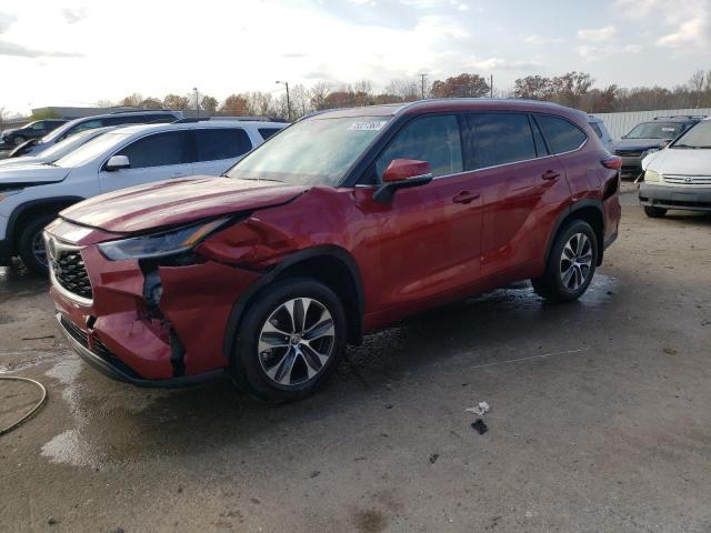 toyota highlander 2021 5tdgzrbh1ms127807