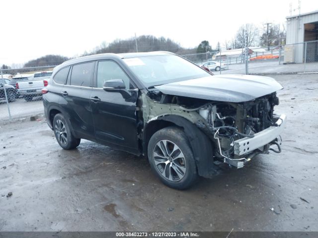 toyota highlander 2021 5tdharah4ms509150