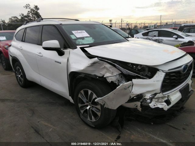 toyota highlander 2021 5tdharah7ms506663