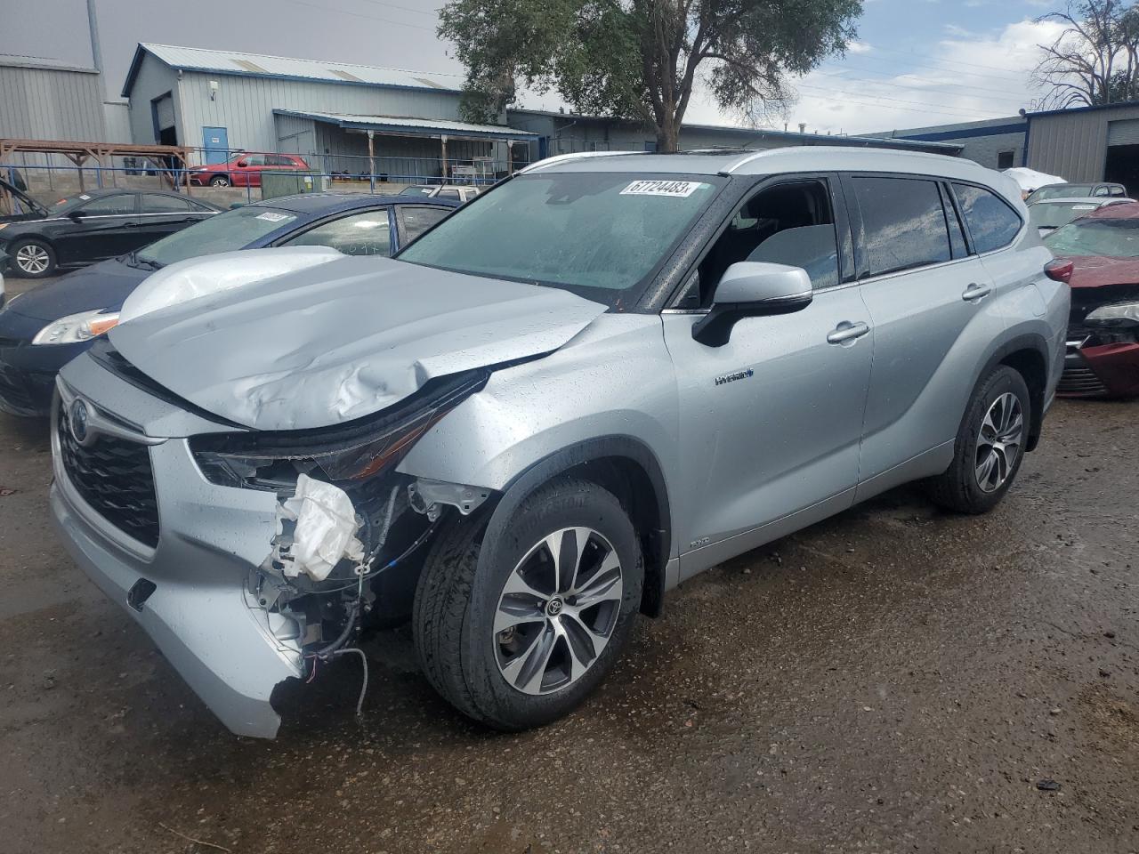 toyota highlander 2021 5tdhbrch6ms515266