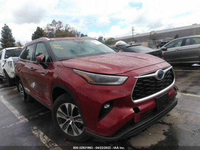 toyota highlander 2021 5tdhbrch9ms026604