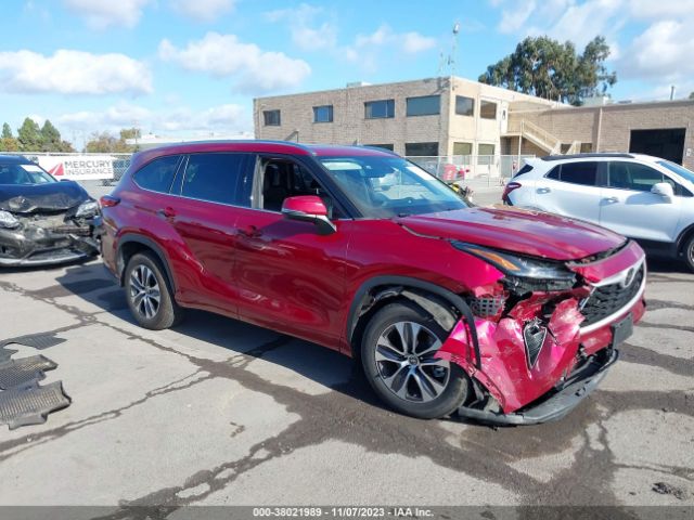 toyota highlander 2021 5tdhzrah1ms528795