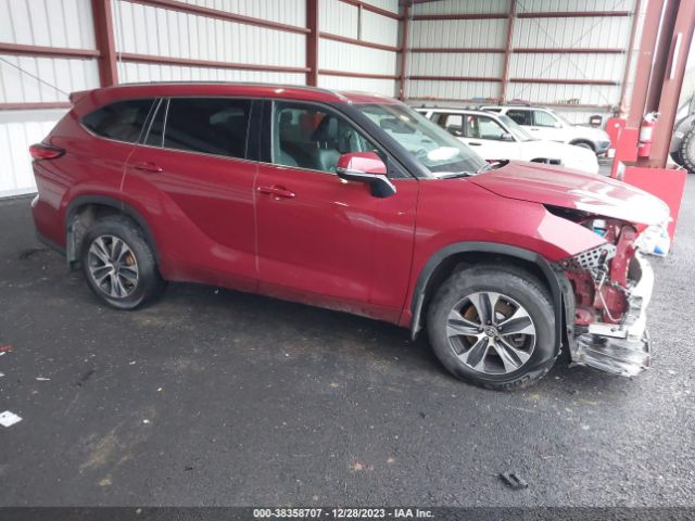 toyota highlander 2021 5tdhzrbh4ms531463