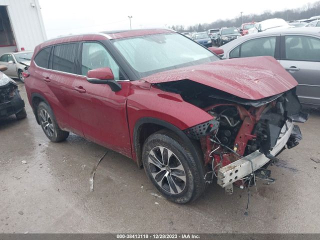 toyota highlander 2021 5tdhzrbhxms057406