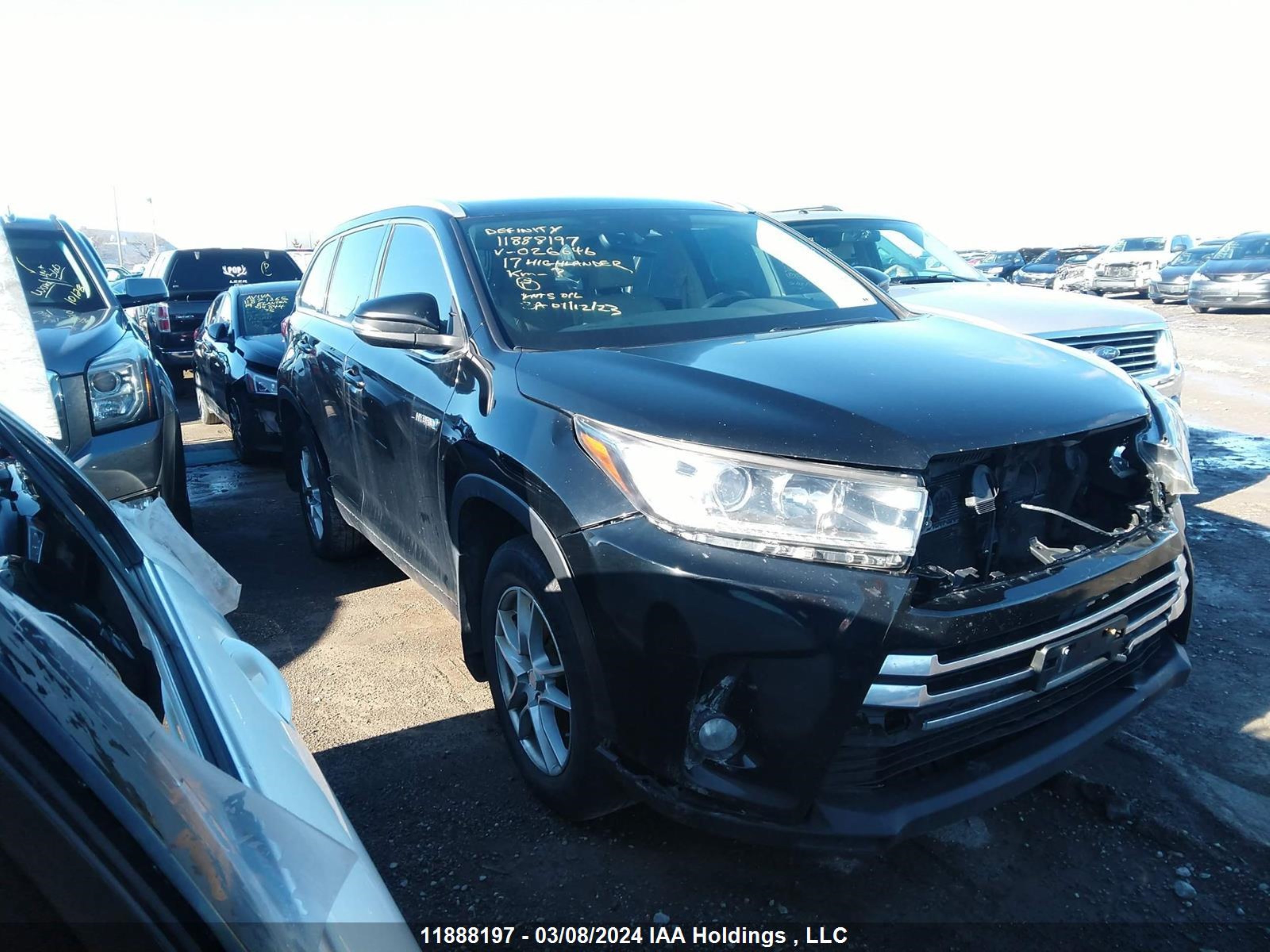 toyota highlander 2017 5tdjgrfh8hs026646