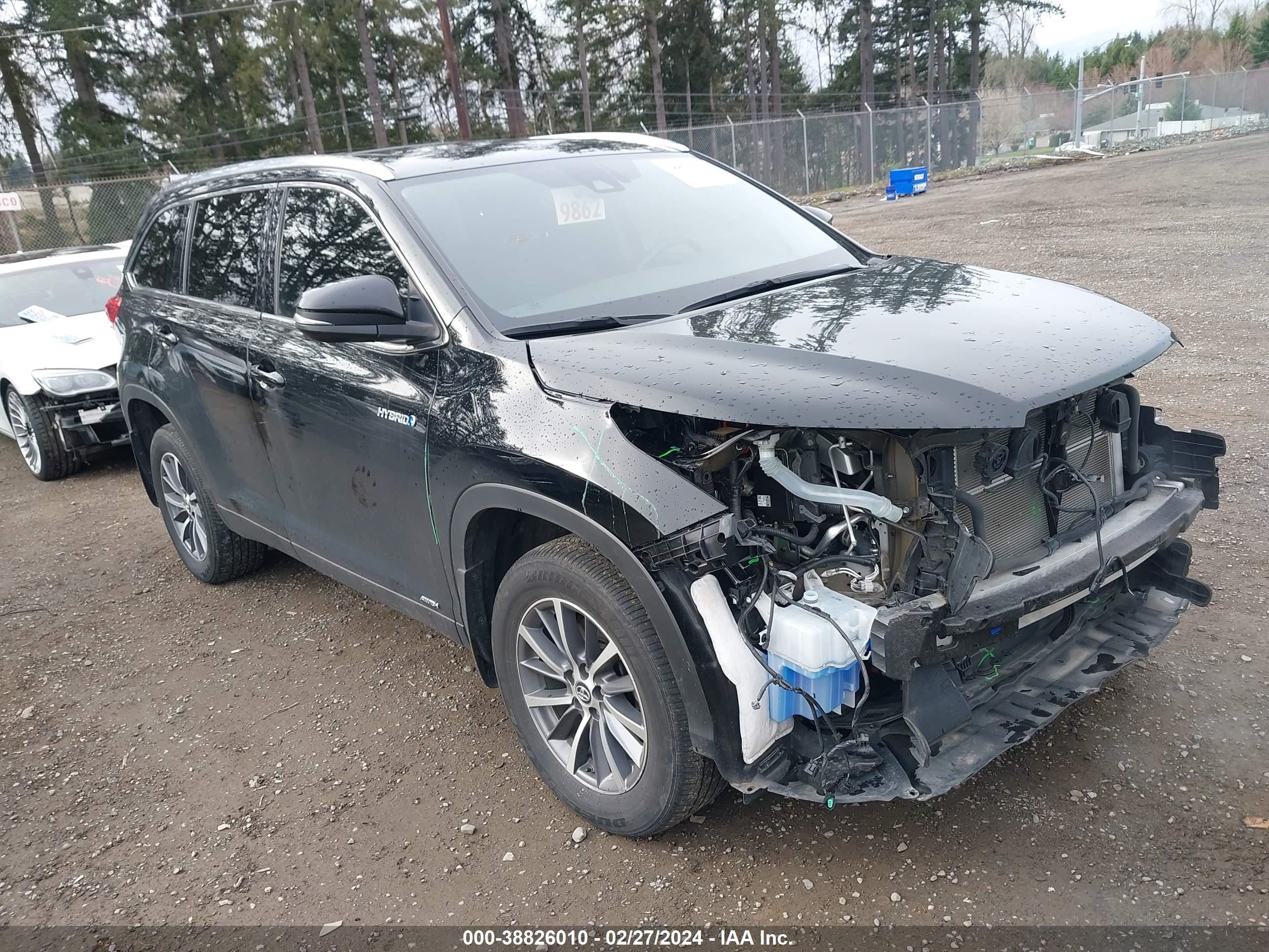 toyota highlander 2019 5tdjgrfh9ks075507