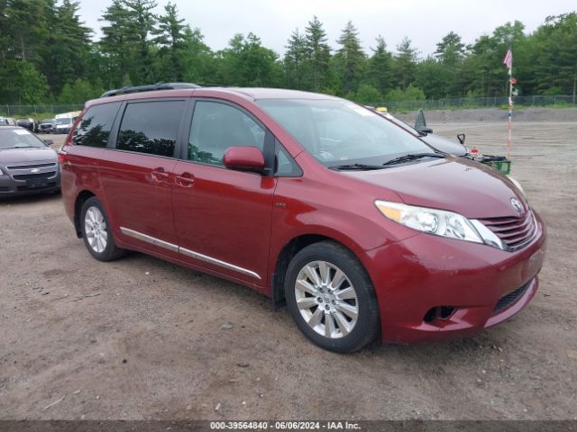 toyota sienna 2016 5tdjk3dc4gs142976