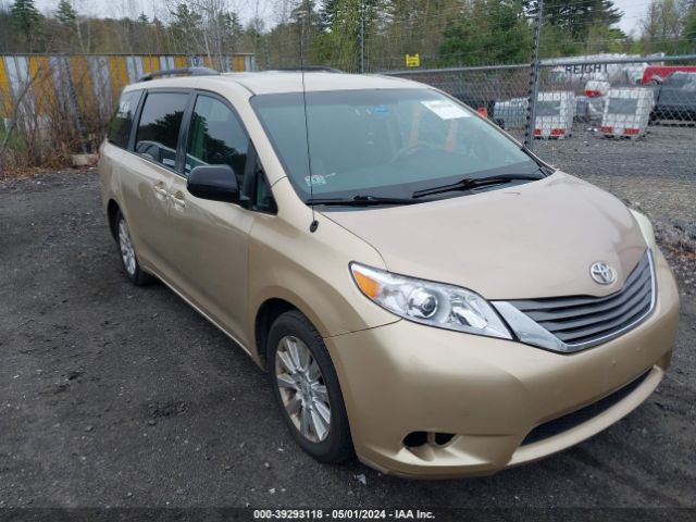 toyota sienna 2011 5tdjk3dc6bs003599