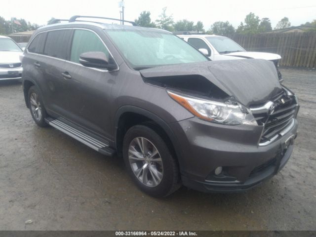 toyota highlander 2015 5tdjkrfh0fs162118