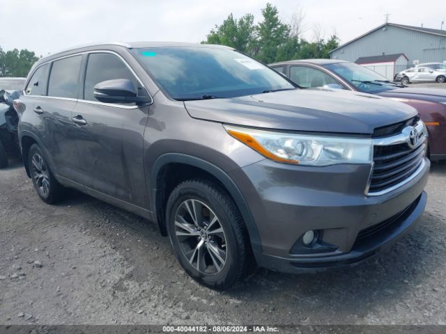 toyota highlander 2016 5tdjkrfh0gs244822