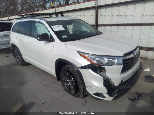 toyota highlander 2016 5tdjkrfh0gs331524