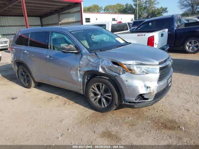 toyota highlander 2016 5tdjkrfh0gs504751