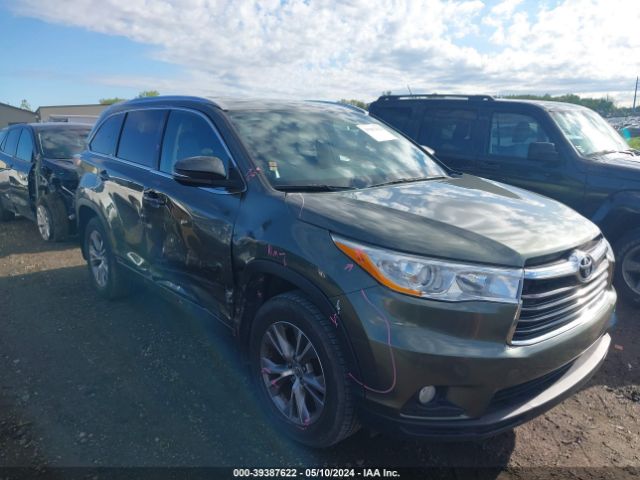 toyota highlander 2014 5tdjkrfh1es015238