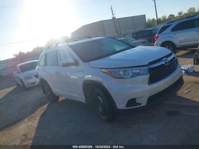 toyota highlander 2016 5tdjkrfh1gs269986