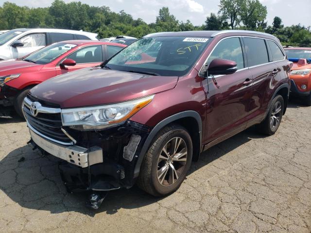 toyota highlander 2016 5tdjkrfh1gs292233