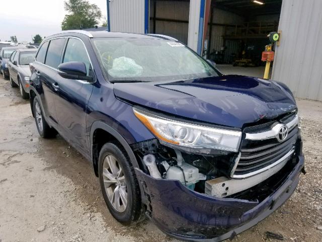 toyota highlander 2015 5tdjkrfh2fs159527