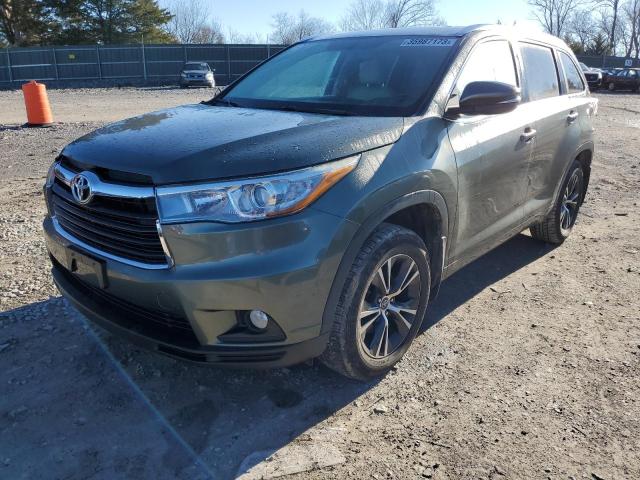 toyota highlander 2016 5tdjkrfh2gs268250