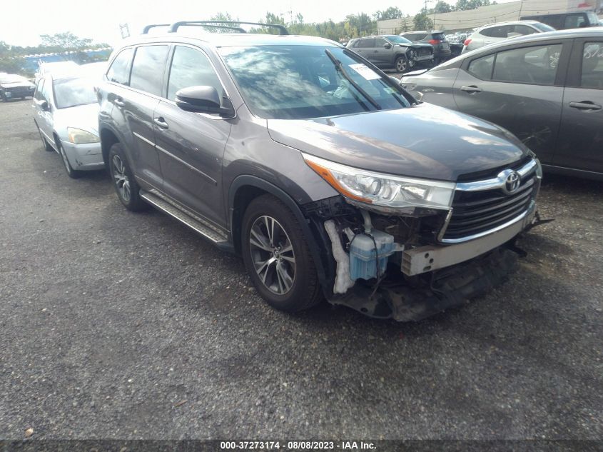 toyota highlander 2016 5tdjkrfh2gs293620