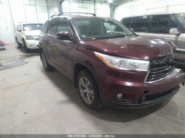 toyota highlander 2014 5tdjkrfh3es050427