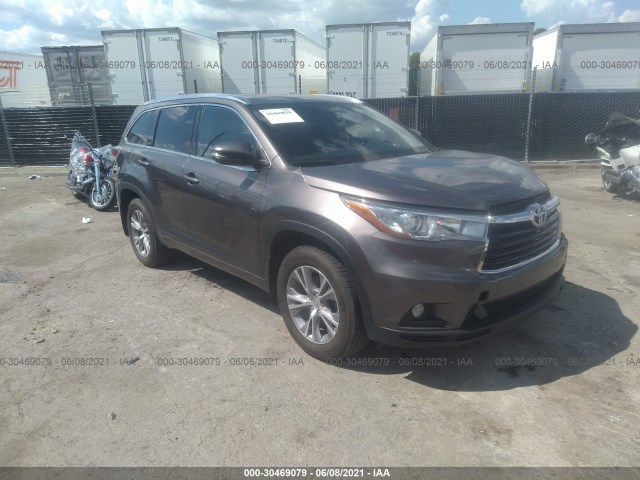 toyota highlander 2015 5tdjkrfh3fs106514