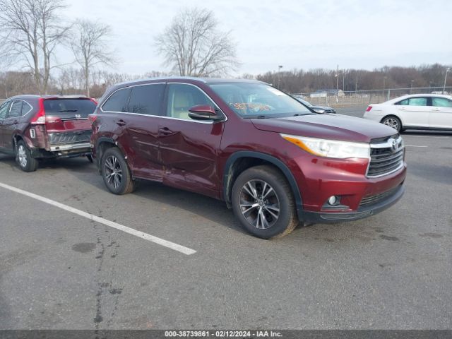 toyota highlander 2016 5tdjkrfh3gs233572