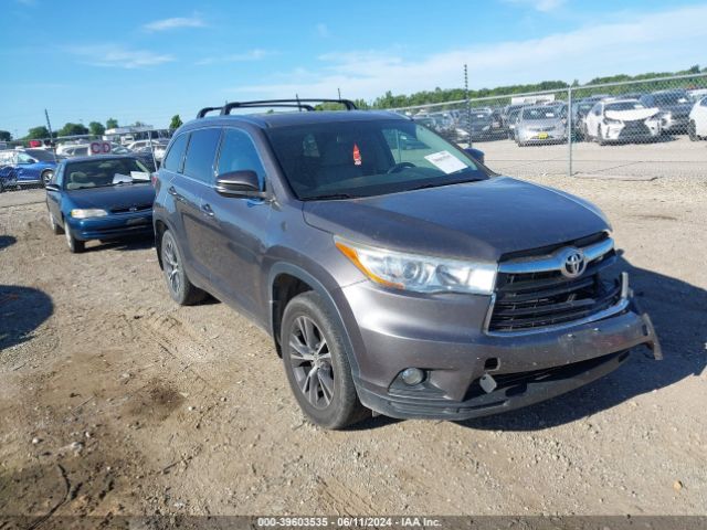 toyota highlander 2016 5tdjkrfh3gs278396