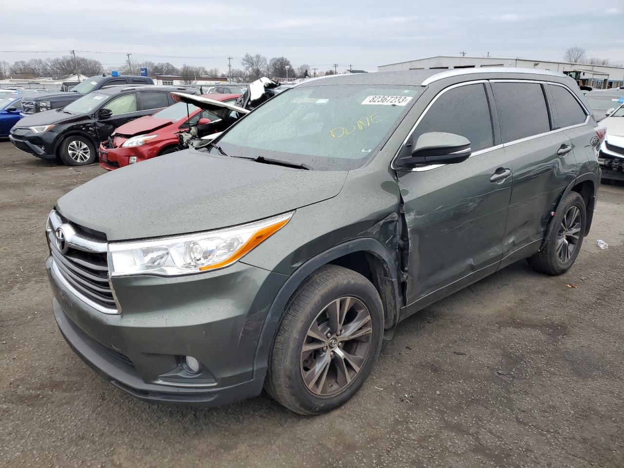 toyota highlander 2016 5tdjkrfh3gs307931