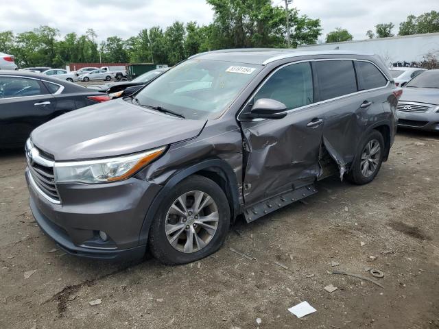 toyota highlander 2015 5tdjkrfh4fs190648