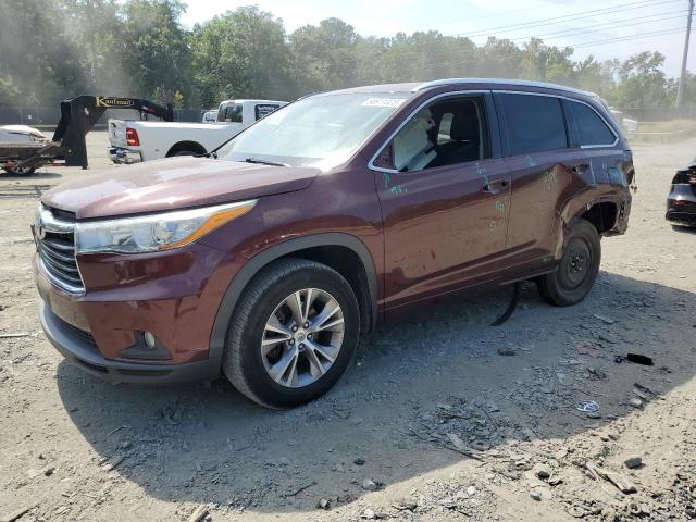 toyota highlander 2015 5tdjkrfh4fs191072