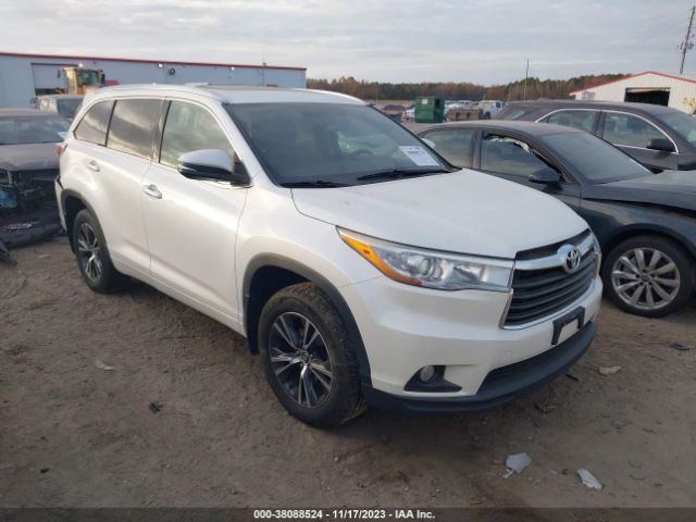 toyota highlander 2016 5tdjkrfh4gs298267