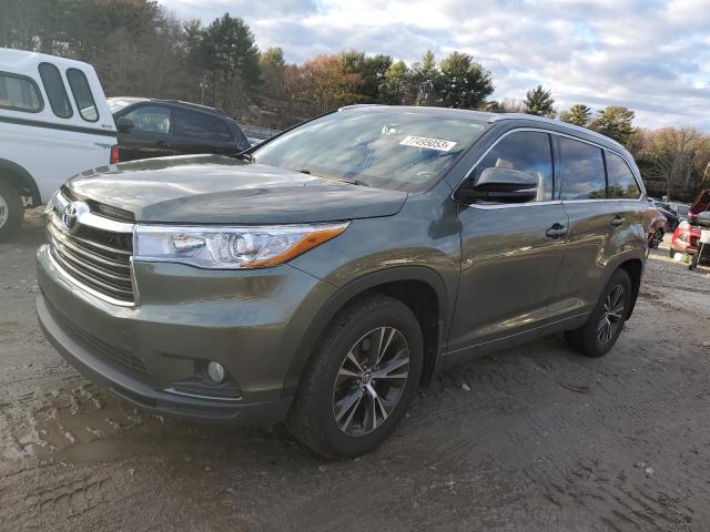 toyota highlander 2016 5tdjkrfh4gs324981