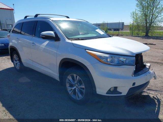 toyota highlander 2015 5tdjkrfh6fs151737