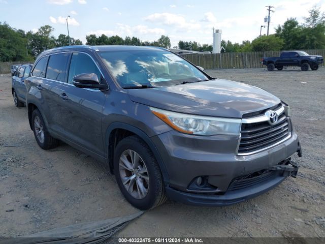 toyota highlander 2015 5tdjkrfh6fs159613