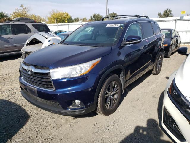 toyota highlander 2016 5tdjkrfh6gs346576